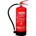 6 litre Spray Water (13A) Fire Extinguisher with corrosion resistant finish; internal polyethylene lining and squeeze grip operation.  14355
