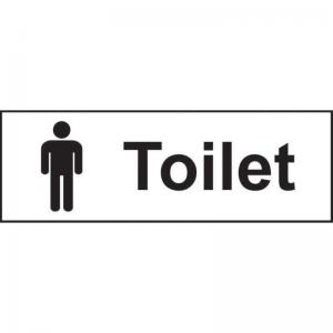 Image of Toilet Gentlemen&rsquo; Sign; Self-Adhesive Vinyl; 300mm x 100mm