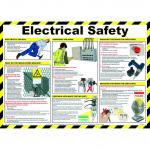 Safety Poster - Electrical Safety (590 x 420mm) made from laminated paper. 
