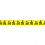 Caution do not enter Non Adh Barrier Tap