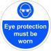 Eye Protection Must Be Worn, Floor Graphic, (400mm Dia.) 14927