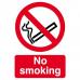 Self-Adhesive Vinyl No Smoking sign (148 x 210mm). Easy to use and fix. 14973