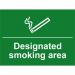 A sturdy, reusable rectangular sign measuring 400 x 300mm, made with 1.2mm recyclable PP material. It features a bold, clear No Smoking message in black, surrounded by a bright, eye-catching spectrum design. Perfect for designating smoking areas and promoting a smoke-free workplace or public space.