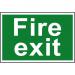 Self adhesive semi-rigid PVC Fire Exit sign (300 x 200mm). Easy to fix; simply peel off the backing and apply to a clean dry surface. 1502