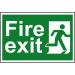 Self adhesive semi-rigid PVC Fire Exit sign (300 x 200mm). Easy to fix; simply peel off the backing and apply to a clean dry surface. 1507