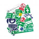 The photograph portrays a group of Spectrum Industrial Health and Safety Signs Health And Safety Poster Pack, made of Self Adhesive Vinyl. The colors are vibrant, and the posters are neatly arranged against a white background. The pack includes a variety of safety signs that promote workplace safety and precautionary measures. Each poster features clear and concise messaging and eye-catching graphics, making them easy to understand and effective in promoting a safe work environment.