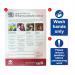Catering Signage Pack, Self Adhesive Vinyl Non Adhesive 1mm Rigid PVC Board 15077