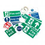 The Spectrum Industrial Fire Safety Signage Pack features a range of vibrant photoluminescent fire safety signs, all made of self-adhesive vinyl. Each sign is clearly printed with easily recognizable symbols to ensure maximum visibility in the event of an emergency.