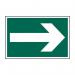 The picture shows a Scan Fire Safety Signs Arrow symbol made of 1.2mm Recyclable PP material. The sign measures 300 x 200mm and has the number 1521 on it. The arrow points upwards, indicating the direction of a fire safety precaution. The sign is made of a lightweight and environmental friendly material, making it an ideal choice for your safety needs.