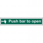 Push bar to open - 1.2mm Recyclable PP (600 x 100mm) 1534