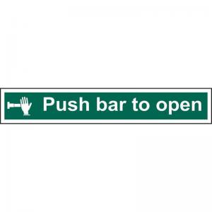 Push bar to open - 1.2mm Recyclable PP 600 x 100mm 1534