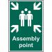 The vibrant Spectrum Industrial Fire Safety Signs Assembly point is crafted from 1.2mm recyclable PP and measures 200 x 300mm. The bold lettering and vivid colors make it easily visible and helpful in emergency situations. The durable material ensures long-lasting use for increased safety measures.