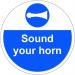 Sound Your Horn Floor Graphic (400mm dia) 16001