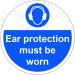 Ear Protection Must Be Worn Floor Graphic (400mm dia) 16006