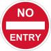 No Entry Floor Graphic (400mm dia) 16019