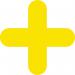 X Symbol Floor Signal, Yellow, (300mm x 300mm) Pack of 10 16024