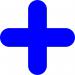 X Symbol Floor Signal, Blue, (300mm x 300mm) Pack of 10 16029