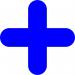 Blue Symbol ”+” Floor Graphic adheres to most smooth clean flat surfaces and provides a durable long lasting safety message. 300x300mm pack Of 10 16029