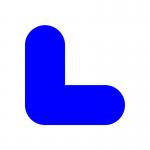 L Symbol Floor Signal, Blue, (200mm x 200mm) Pack of 10 16041