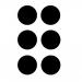 Circle Floor Signal, Black, (90mm dia) Pack of 100 16043