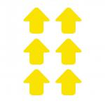 Arrow Floor Signal, Yellow, (90mm x 90mm) Pack of 100 16048