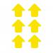 Arrow Floor Signal, Yellow, (90mm x 90mm) Pack of 100 16048