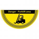 Danger Forklift Area Floor Graphic (750mm x 375mm) 16062