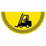 Forklift Symbol Graphic adheres to most smooth clean flat surfaces and provides a durable long lasting safety message. 750x375mm