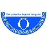 Ear Protection Beyond This Point Floor Graphic (750mm x 375mm) 16068