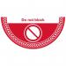 Do Not Block Floor Graphic (750mm x 375mm) 16069