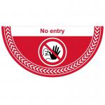 No Entry Floor Graphic (750mm x 375mm) 16073