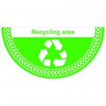 Recycling Area Floor Graphic (750mm x 375mm) 16075