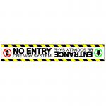 No Entry One Way System Floor Graphic (600mm x 100mm) 16086