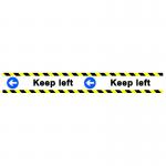 Keep Left Floor Graphic (800mm x 100mm) 16087