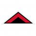 Red Arrow Chevron Symbol Floor Graphic (800mm x 320mm) 16090