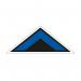 Blue Arrow Chevron Symbol Floor Graphic (500mm x 200mm) 16091