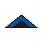 Blue Arrow Chevron Symbol Floor Graphic (800mm x 320mm) 16092