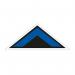 Blue Arrow Chevron Symbol Floor Graphic (800mm x 320mm) 16092