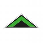 Green Arrow Chevron Symbol Floor Graphic (500mm x 200mm) 16093