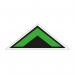 Green Arrow Chevron Symbol Floor Graphic (500mm x 200mm) 16093