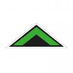 Green Arrow Chevron Symbol Floor Graphic (800mm x 320mm) 16094