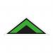 Green Arrow Chevron Symbol Floor Graphic (800mm x 320mm) 16094