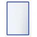 The image shows a pack of 10 Beaverswood Supply Ltd literature holders in blue, designed for A3 sized paper. Each holder is magnetic and features a window for easy labeling. The sleek design and vibrant color make for a professional and organized display.