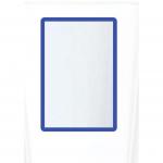 The picture shows 10 blue A4 magnetic window literature holders from Beaverswood Supply Ltd. They are sleek, modern and perfect for displaying various reading materials. The magnetic feature ensures a secure hold, while the blue color adds a pop of vibrancy to any space.