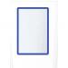 The picture shows 10 blue A4 magnetic window literature holders from Beaverswood Supply Ltd. They are sleek, modern and perfect for displaying various reading materials. The magnetic feature ensures a secure hold, while the blue color adds a pop of vibrancy to any space.