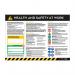 Health & Safety At Work Guide Safety Poster, 300mic PVC With Anti-scuff Face (594mm x 420mm) 16209