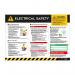 Electrical Safety Poster, 300mic PVC With Anti-scuff Face (594mm x 420mm) 16210