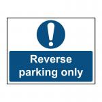 Reverse parking only - ACP (400 x 300mm)