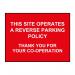 This image captures Spectrum Industrial Road and Traffic Signs with clear, visible General Site Signage. The sign reads This Site Operates Reverse Parking and has the identification code ACPC 16415.