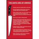 This photo features Spectrum Industrial Food Prep Signs, specifically for the safe use of knives. Made from 1.2mm recyclable PP material, the signs measure 200 x 300mm. There are 1680 signs in the photo, making it clear that they are ideal for large-scale food preparation settings.